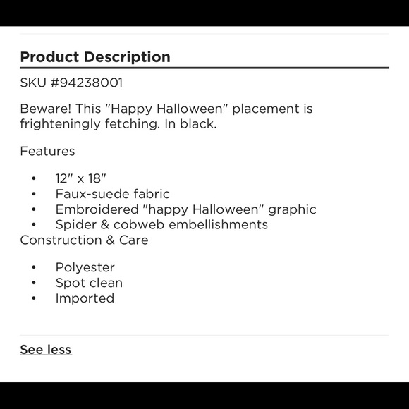 5 Mats Super Cool Halloween Placemats - Picture 8 of 12